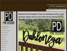 Tablet Screenshot of pinedesignsonline.com